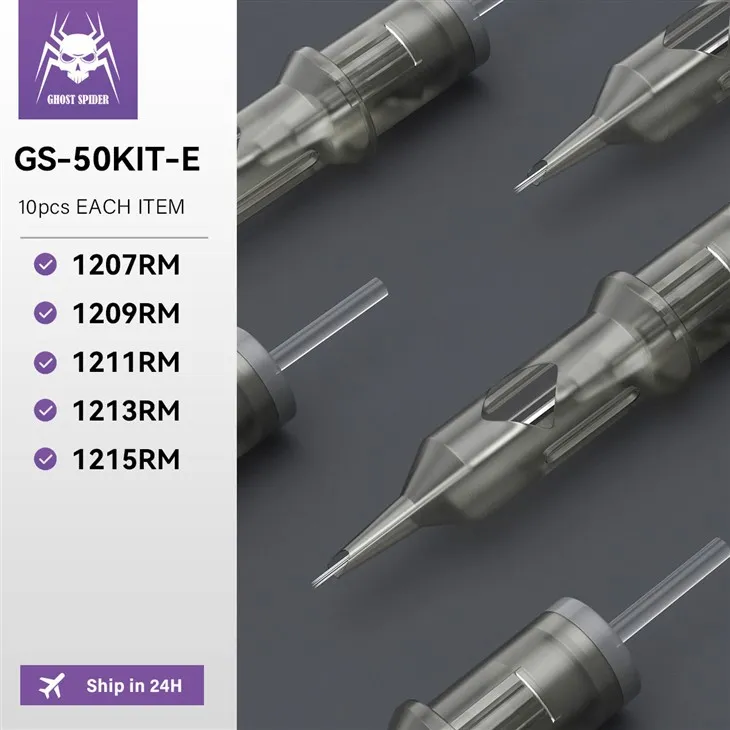 Ghost Spider Tattoo Cartridge Needles Assorted 50pcs